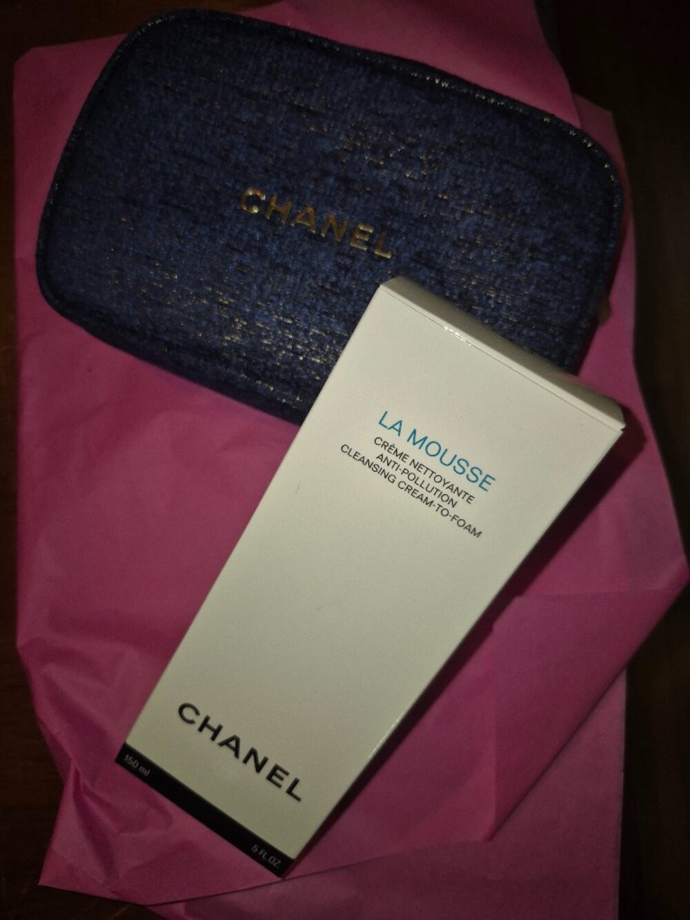 CHANEL La Mousse Cleansing Cream to foam